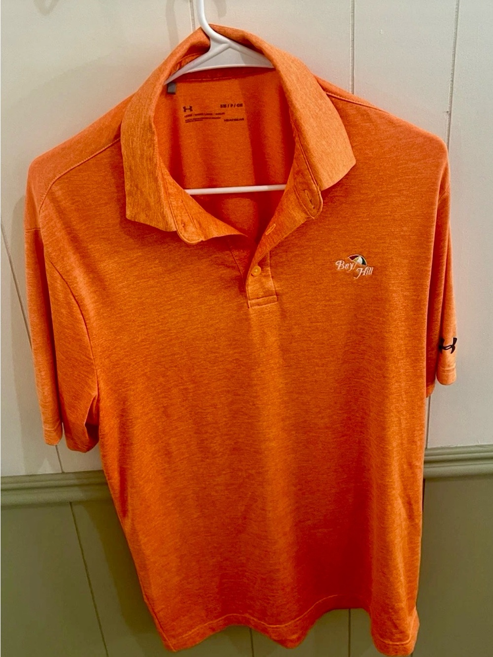 Under Armour Orange Bay Hill Logo Polo